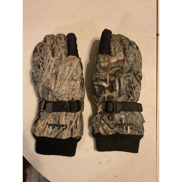 CABELA'S GORE-TEX Hunting Camoflauge 150 Grams Thinsulate Gloves Men Size M Reg - Picture 2 of 9